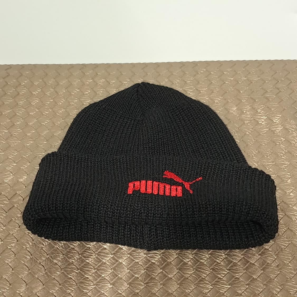 빈티지 PUMA 레드 로고 니트 비니 P1967 상품이미지5