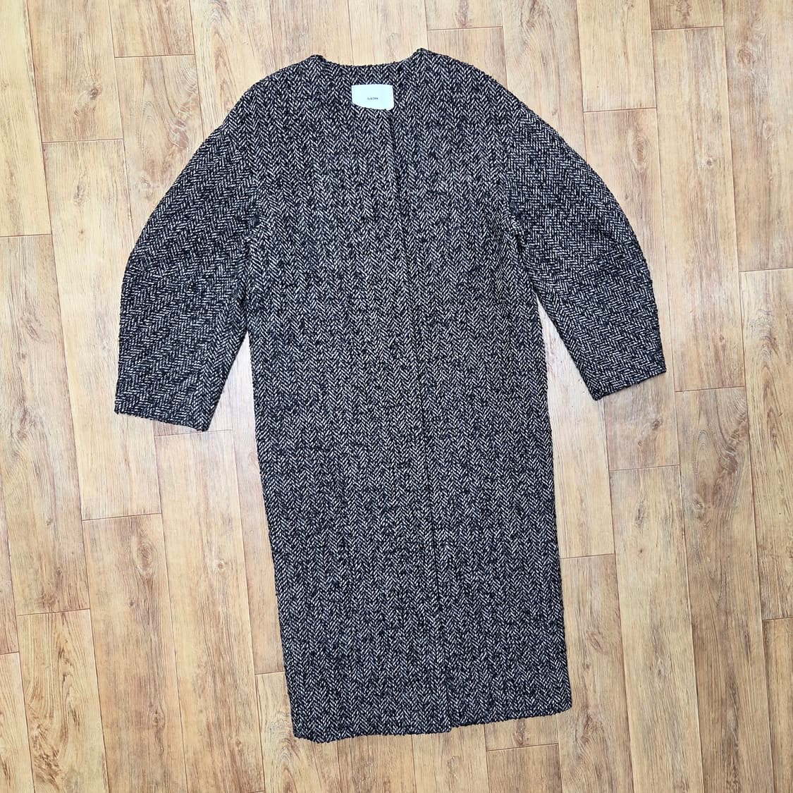 엘보른(ELBORN) 헤링본 울 코쿤코트 55-66 새상품 상품이미지5