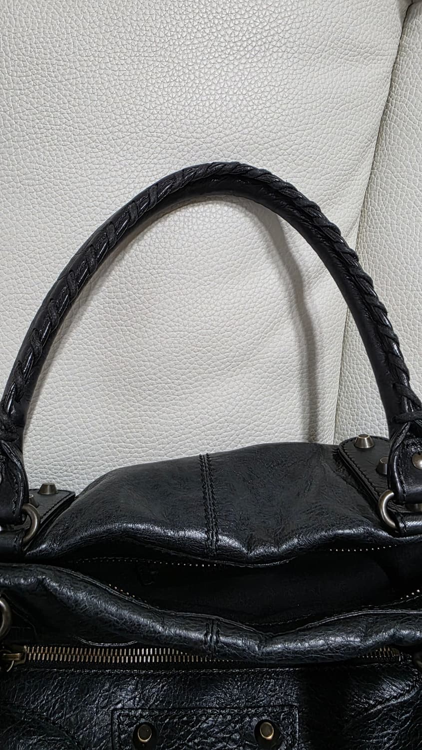 발렌시아가 모터백 위켄더 블랙 다크그린 + 주문제작 이너백 상품이미지7