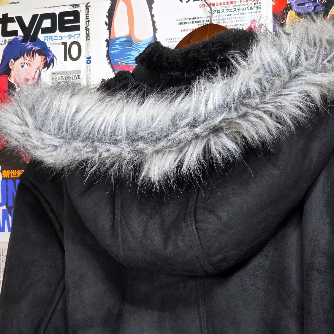 JPN 넥버클 퍼 후드 울프조 무스탕 자켓 상품이미지7