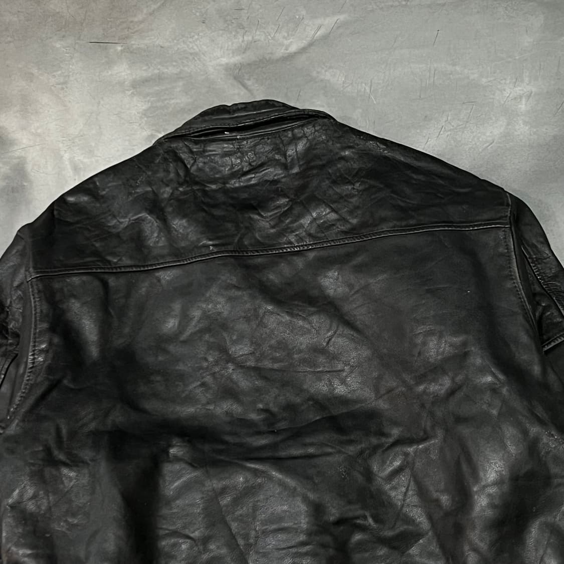  쉐비뇽 레더 봄버 자켓 y15096 상품이미지7