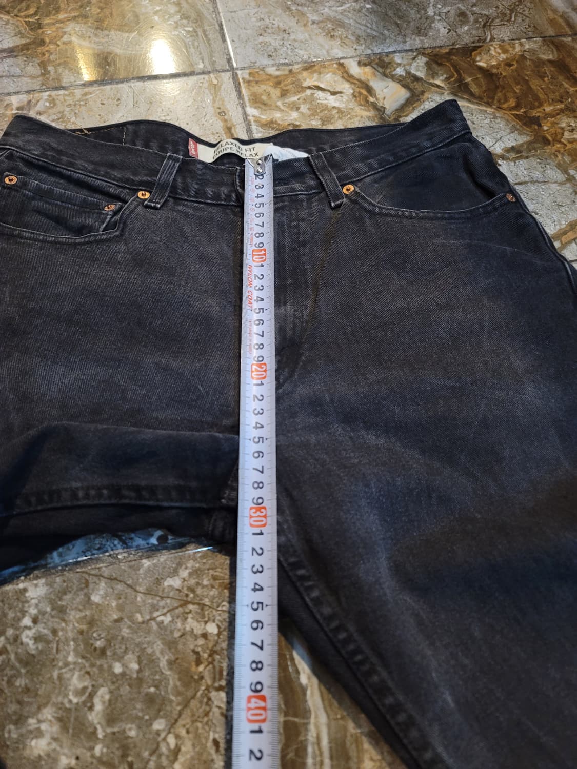 리바이스 550 흑청 와이드 데님 팬츠 상품이미지7