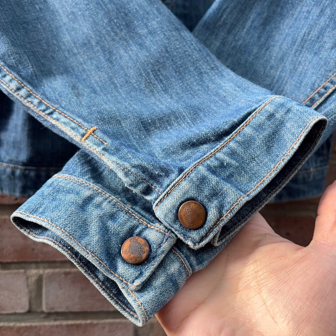 70s USA 랭글러 Wrangler 데님 트러커 자켓 상품이미지6