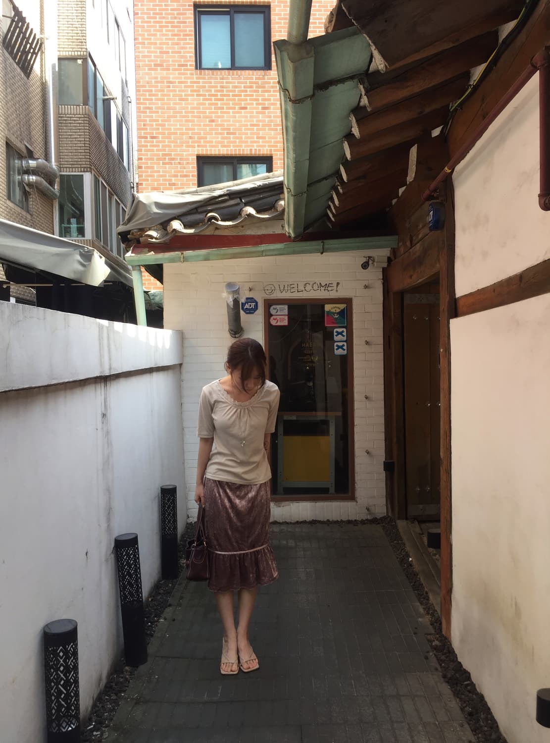 스팽글 연보라 스커트 상품이미지8