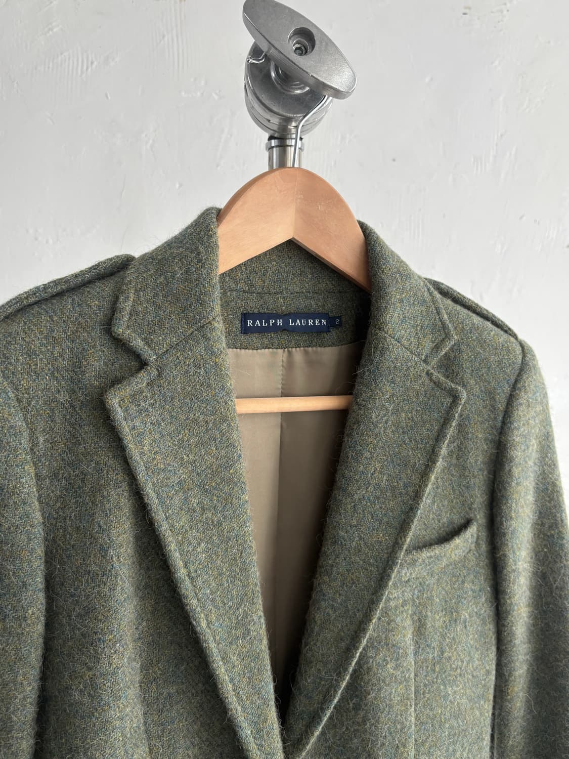 Polo 폴로 알파카 우드 버튼 블레이저 자켓 상품이미지3