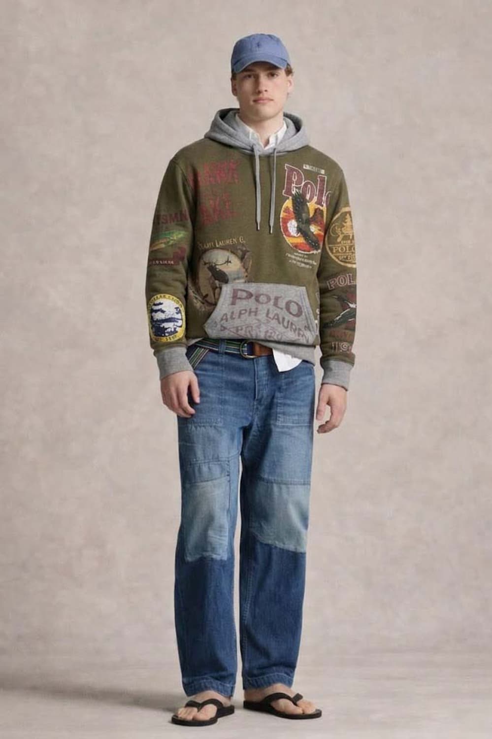 폴로 랄프로렌 스포츠맨 올오버 크렉바인더 에프터후디 스웻셔츠 상품이미지4