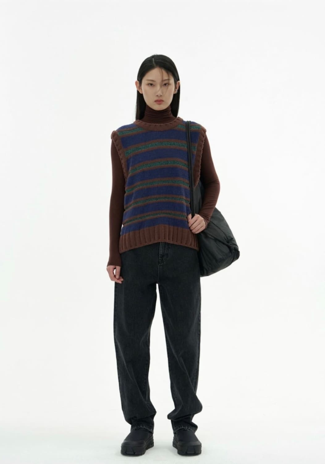 아모멘토 리사이클 블랙 데님 상품이미지1