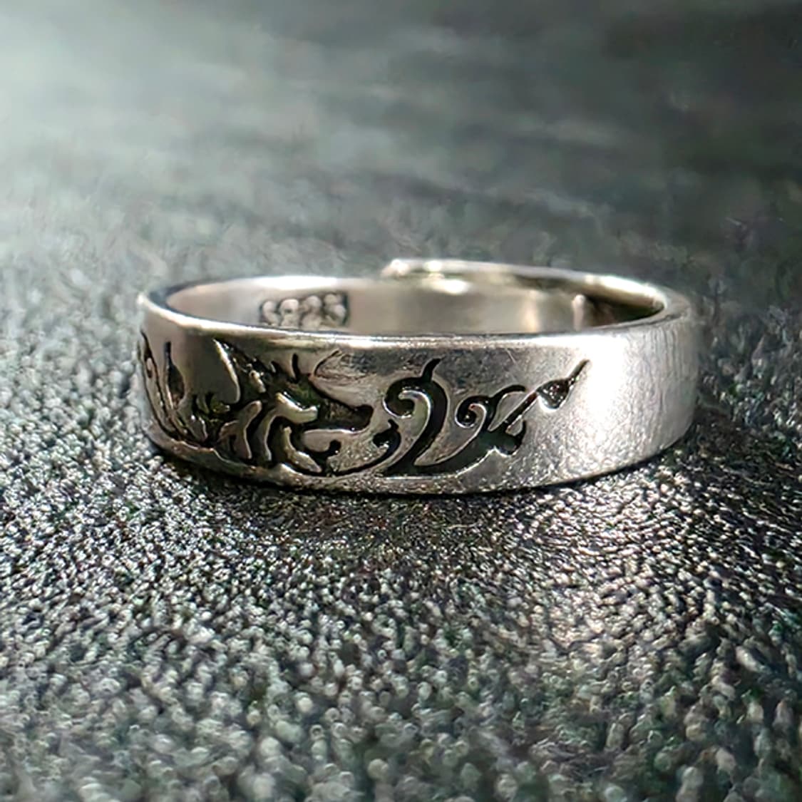 Miwol 실버 남자 엔틱 빈티지 명품 고대 구미호 여우 반지 상품이미지3