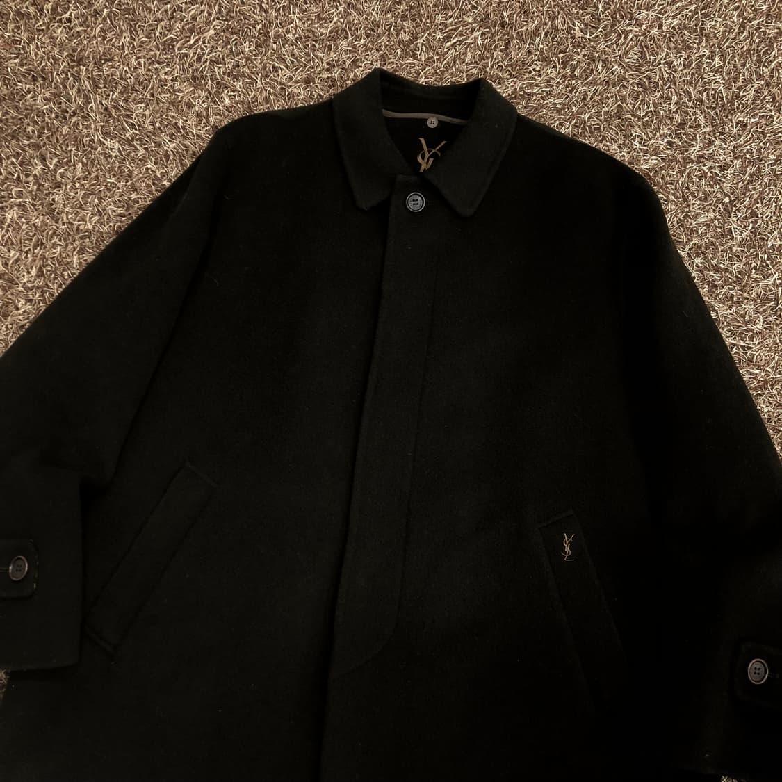 입생로랑 아카이브 울 미니멀 코트  상품이미지2