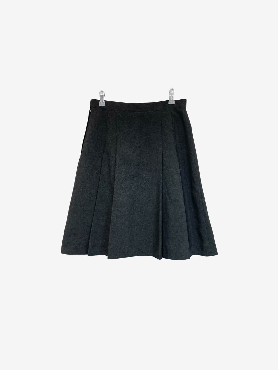 Pleated Midi Skirt - Dark Gray 상품이미지8