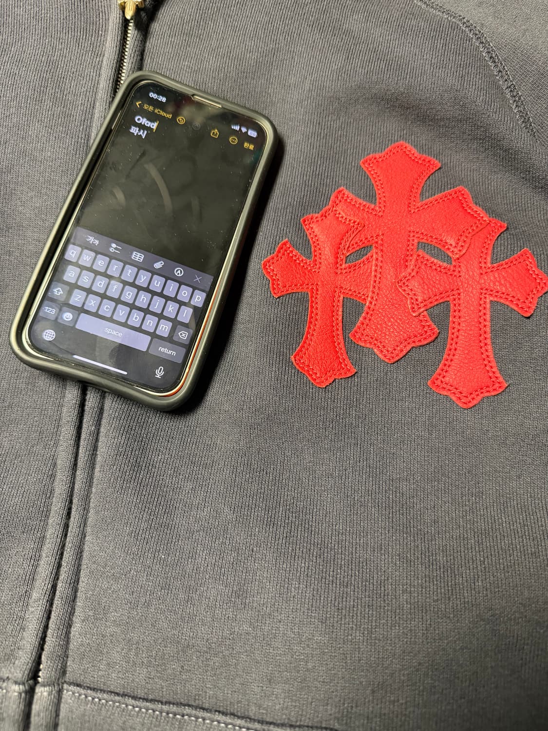 크롬하츠 페이퍼잼 후드집업 L 상품이미지1