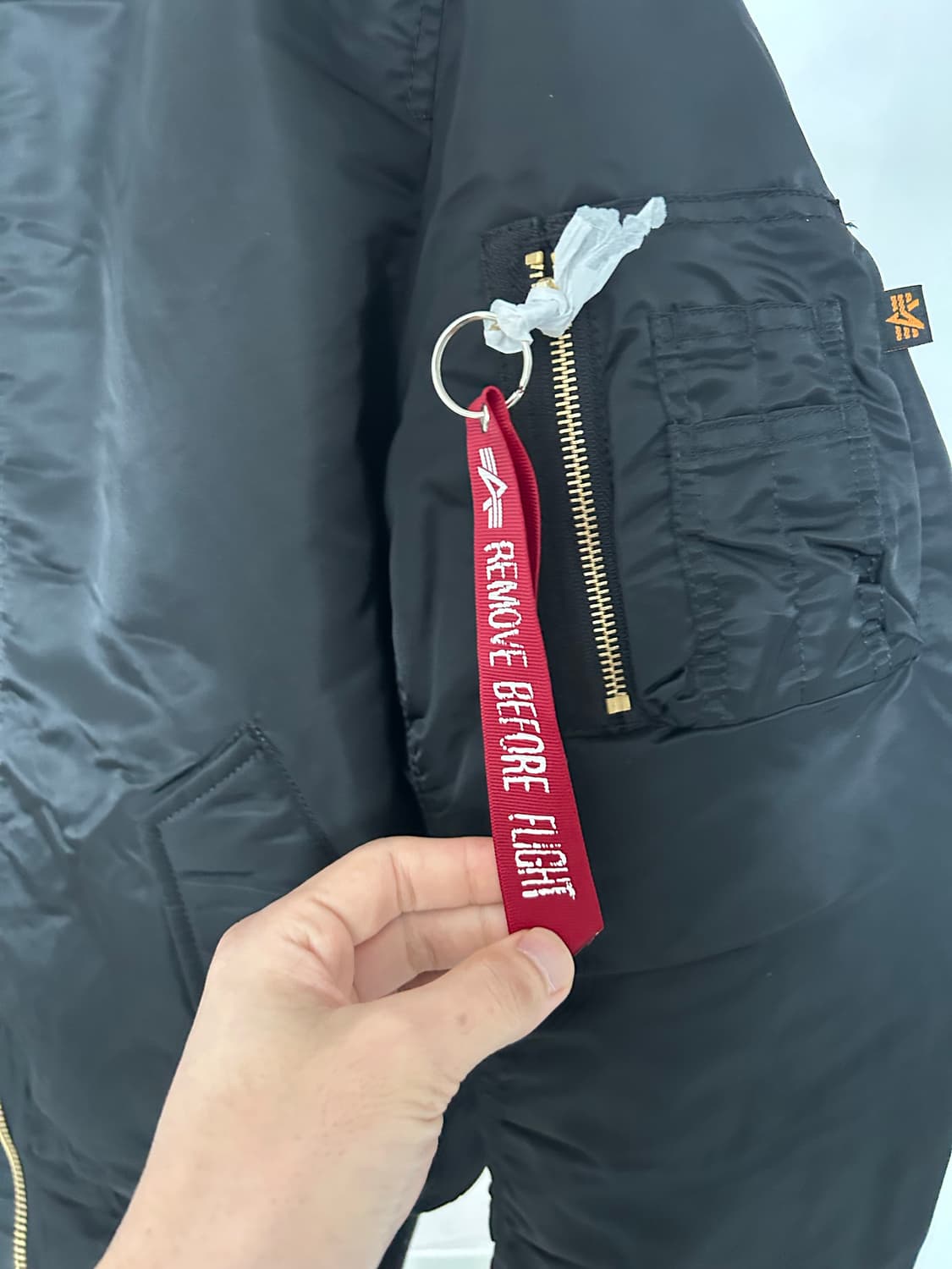 알파인더스트리 MA-1 블랙 xs 새제품 팝니다 상품이미지3