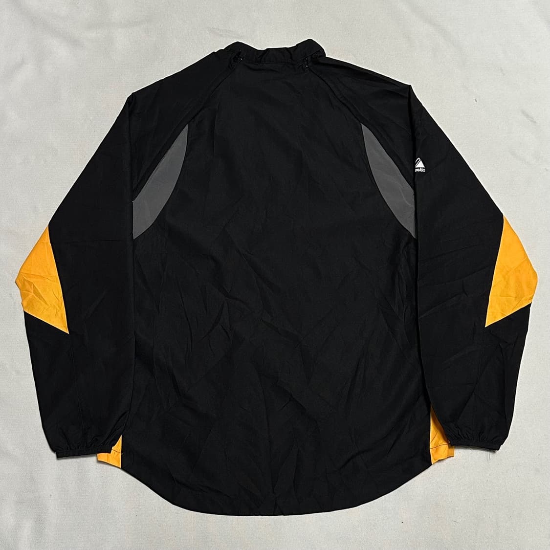 2XL 나이키 스우시 블랙 옐로 배색 반집업 아노락 상품이미지3