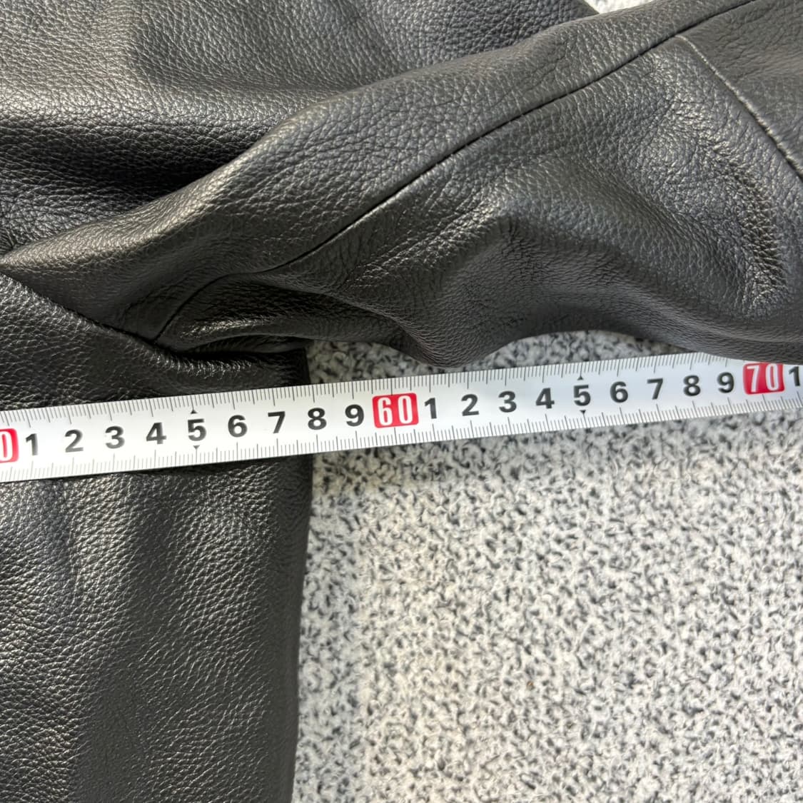 실측 빈티지 남성 천연 가죽 봄버 자켓 0413J 상품이미지6