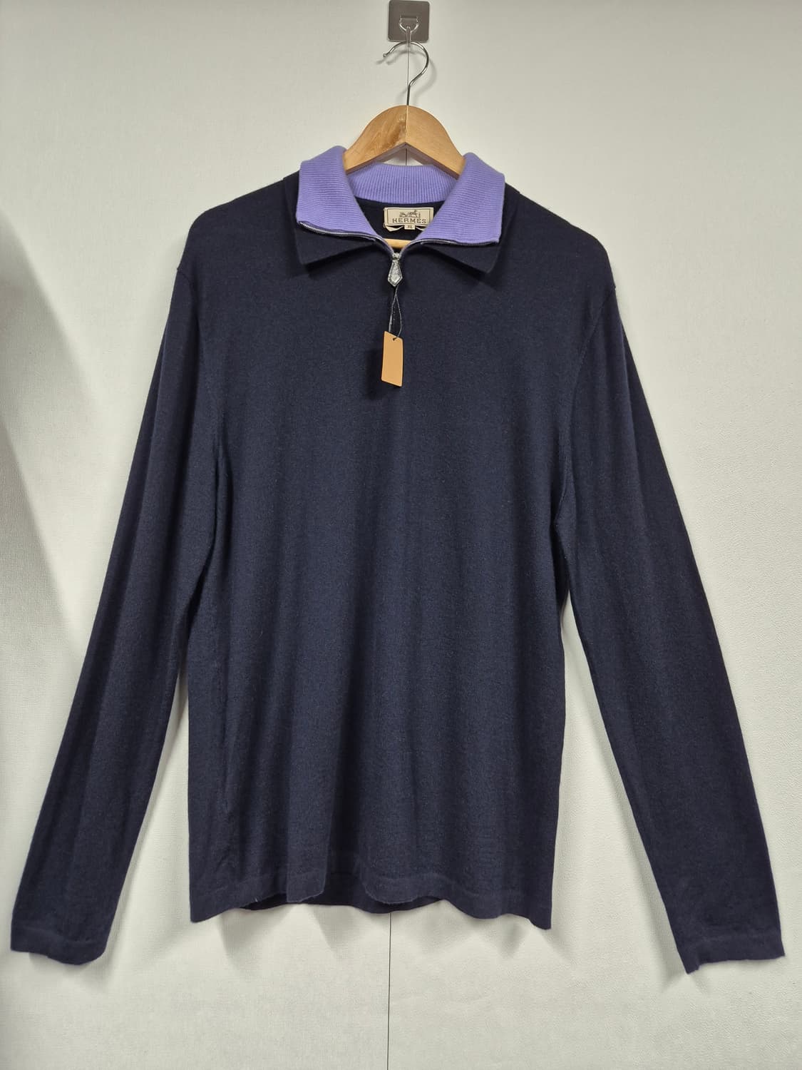 105 정품 에르메스 케시미어 경량 니트 티셔츠 상품이미지1