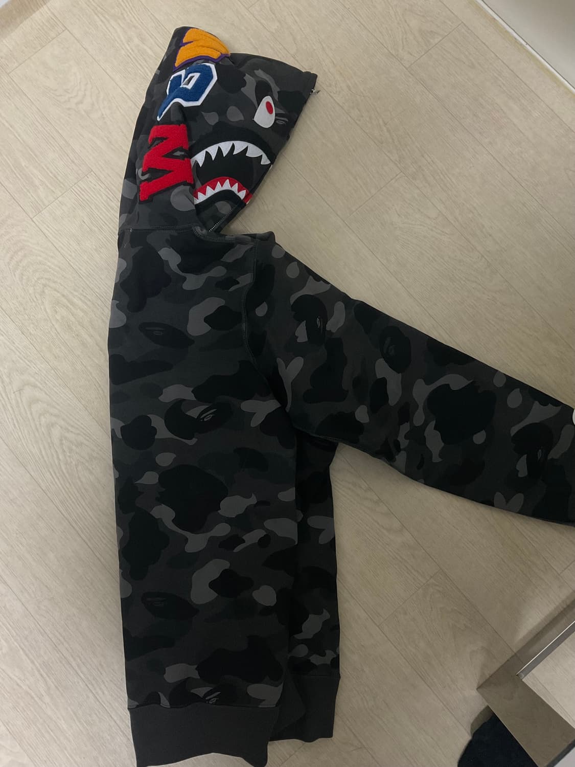 베이프 후드집업 / L  흑계 상품이미지2