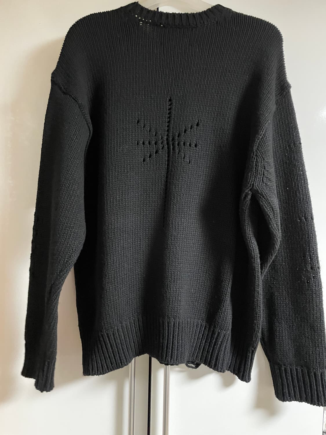 포스333 캠프 와일드 데미지 니트 풀오버 상품이미지2