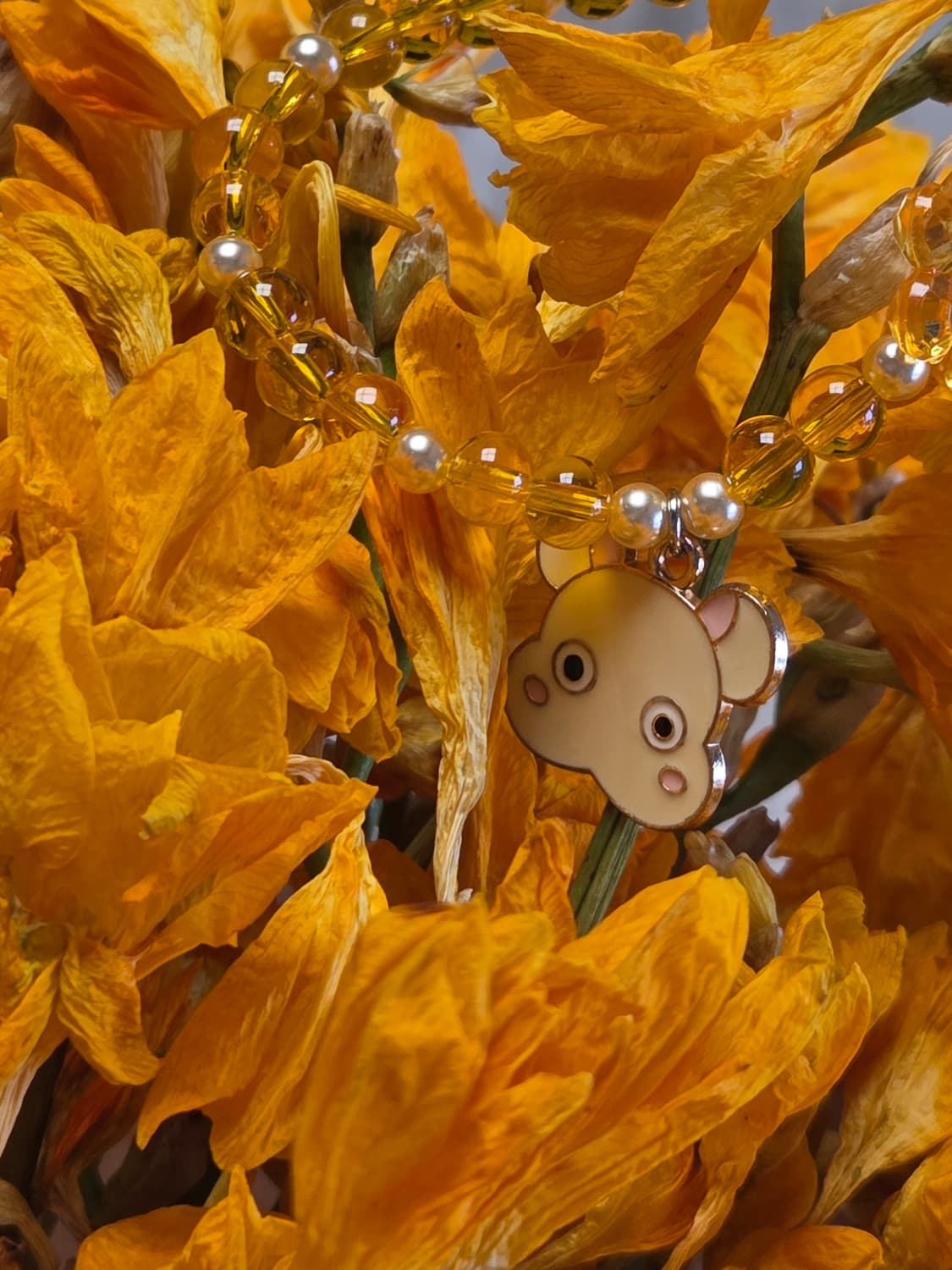 [핸드메이드] 캐릭터 팬던트 비즈팔찌 상품이미지1