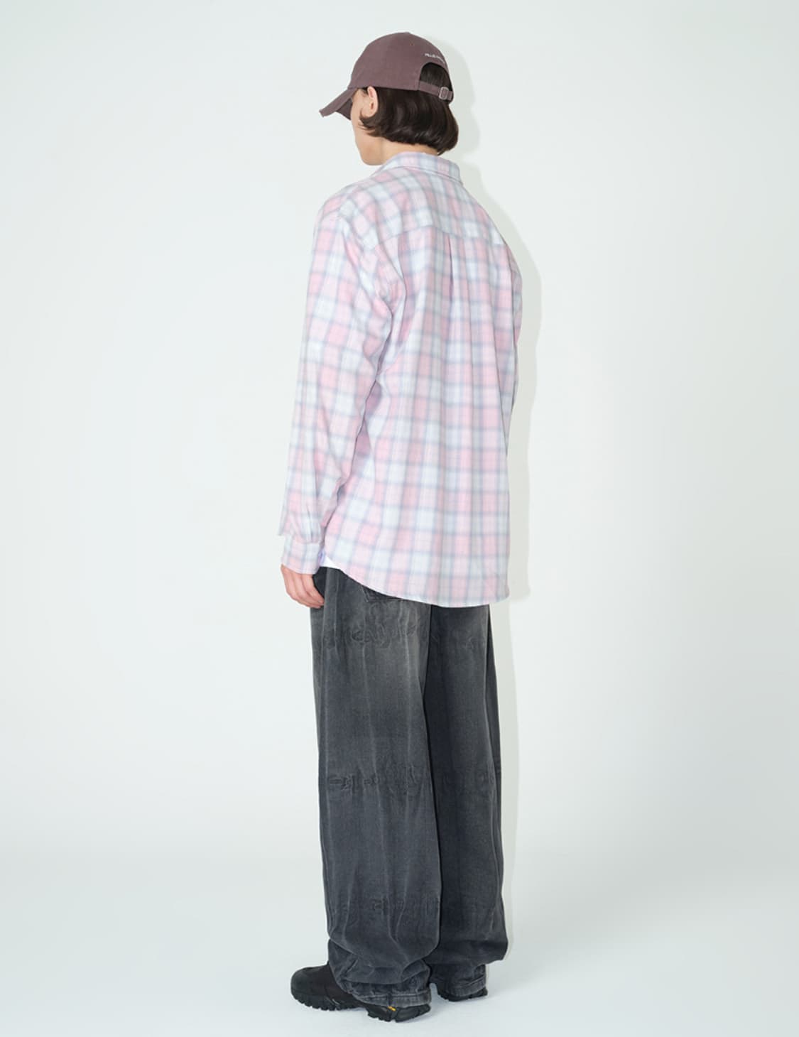 XL 미개봉) 밀로아카이브 멀티플 레이어 셔츠 파스텔 핑크 105 110 상품이미지7