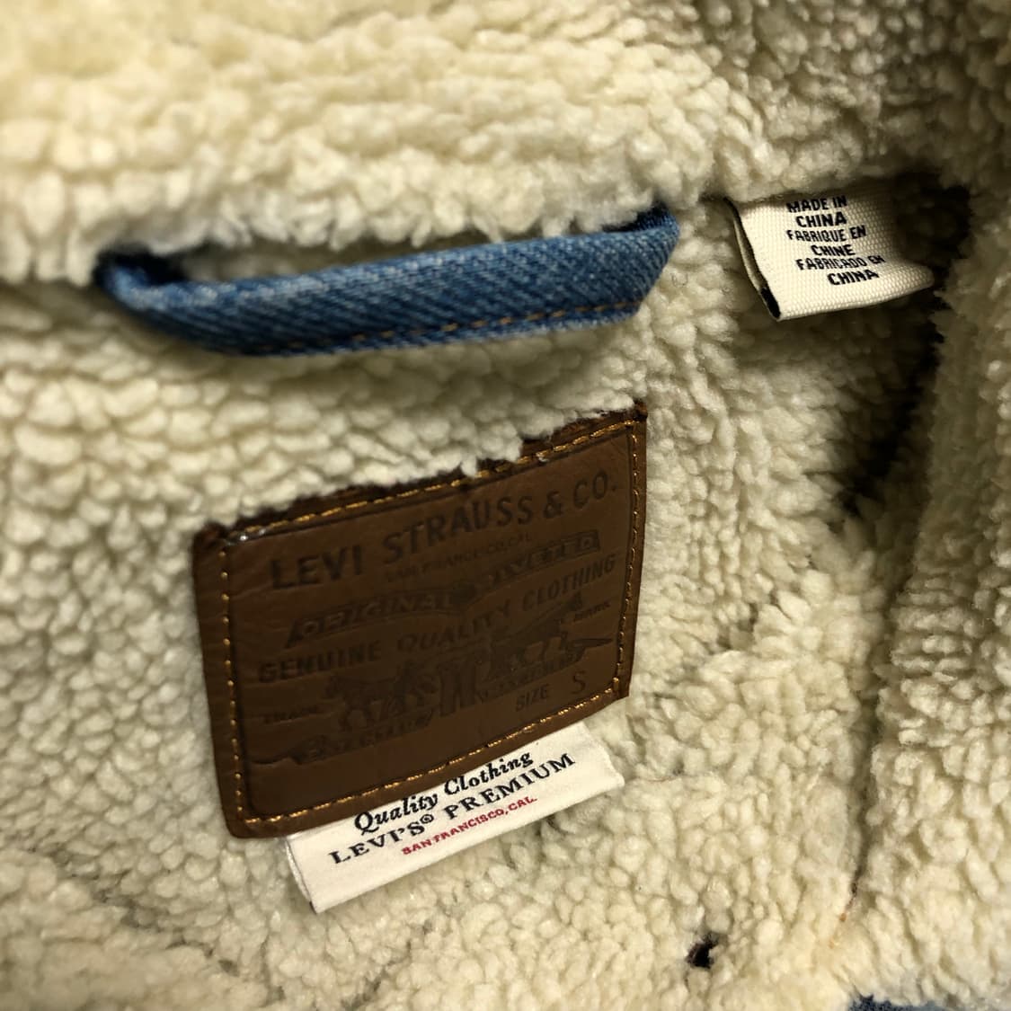 리바이스 미키마우스 쉐르파 자켓 청자켓 데님 상품이미지5