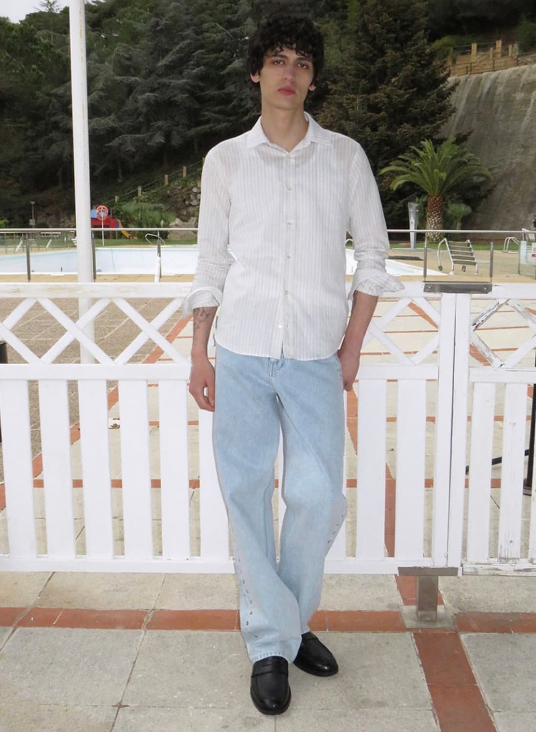 팔로마울 피니타 실크 스트라이프 셔츠 Finita shirt 2060 상품이미지2