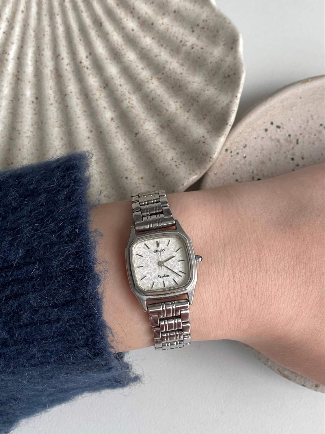 Seiko 세이코 exceline 엑셀린 스노우 스퀘어 쿼츠 상품이미지9