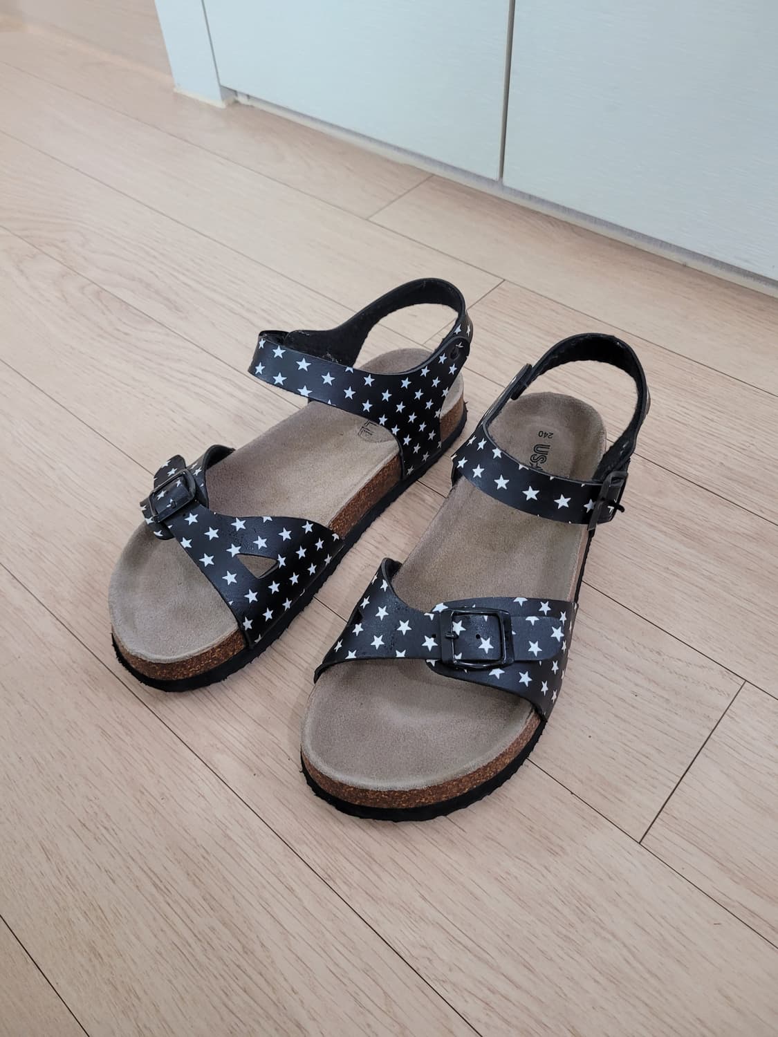 유솔 USALL 여아 샌들 240 블랙 상품이미지1