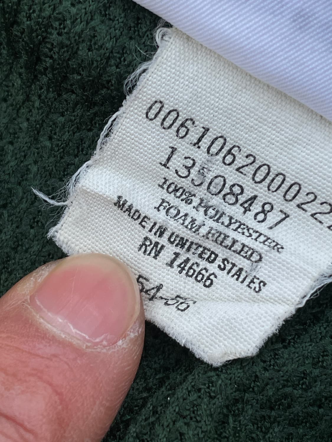 80~90s Camo Thermal Hood Zip(USA Made) 상품이미지9