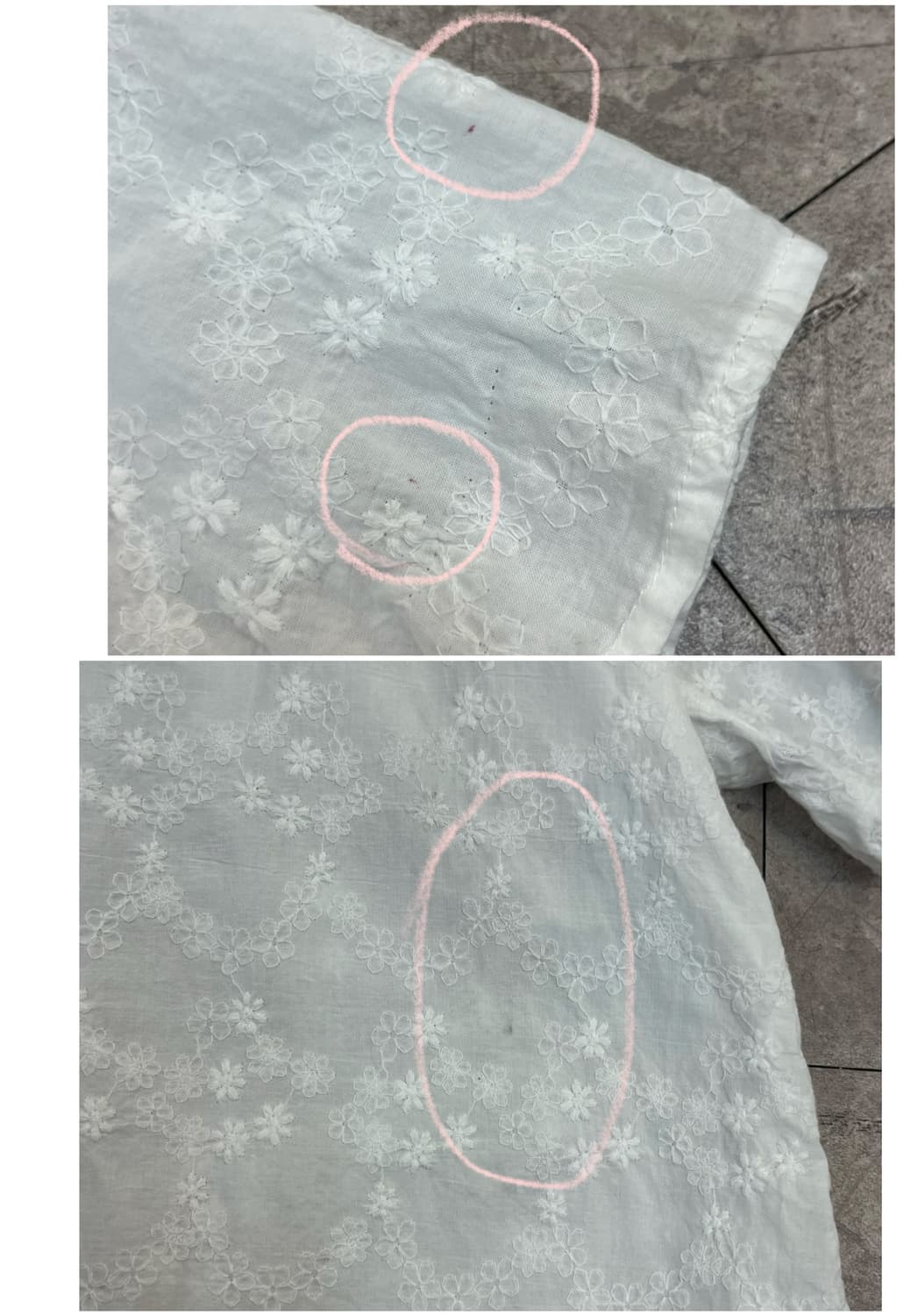 빈티지 반팔 프릴 블라우스 화이트 #csz4091 상품이미지4