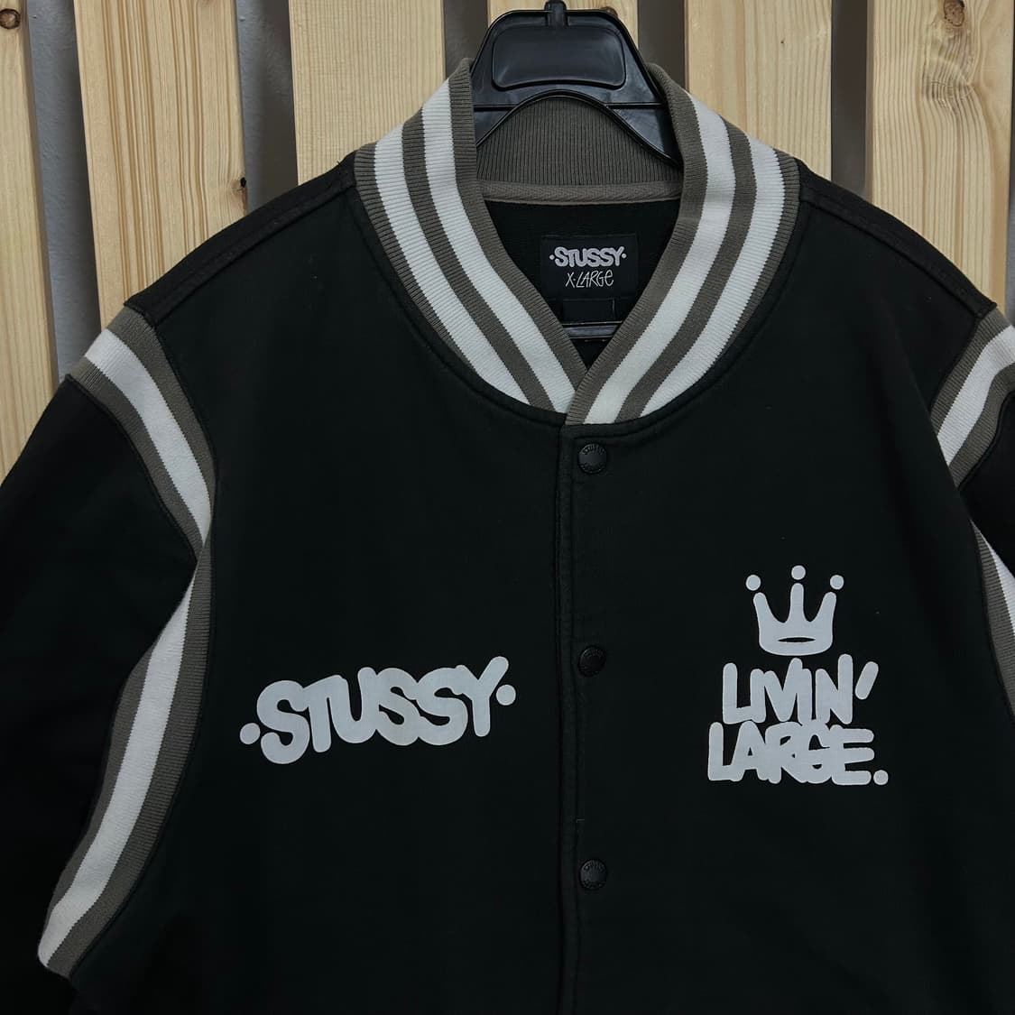 (XL) 스투시 블랙 스타디움 자켓 상품이미지2