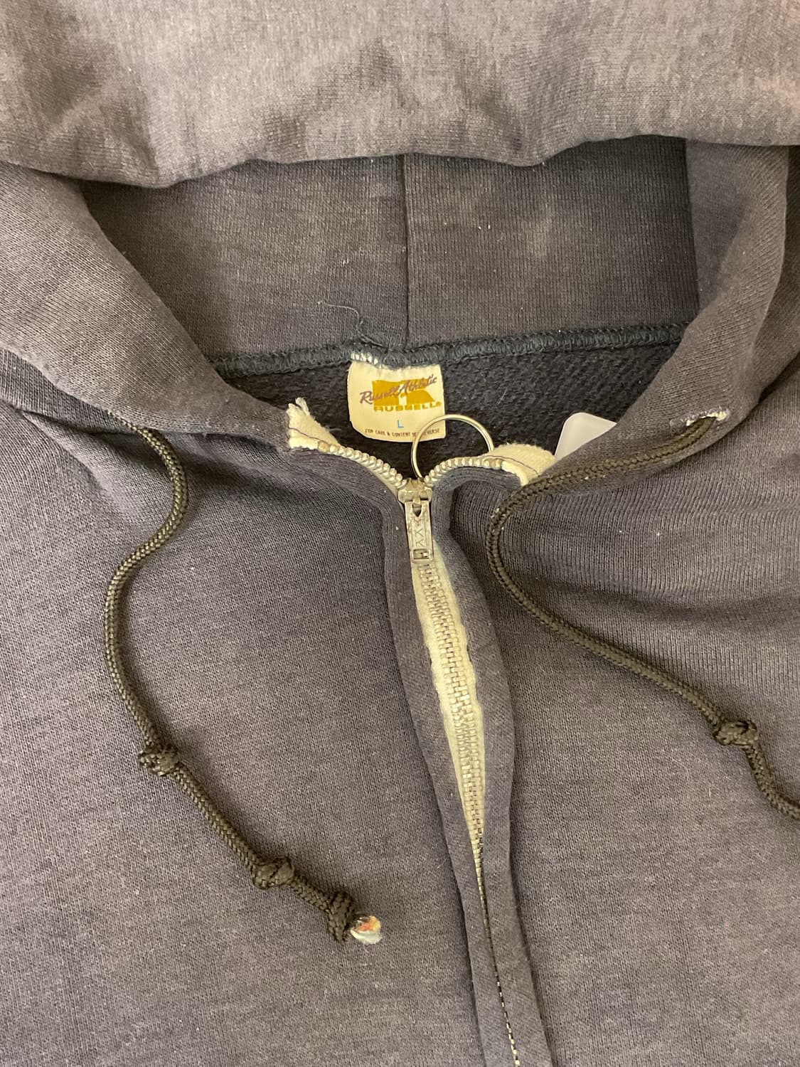 70s russell zip up hoodie 상품이미지3