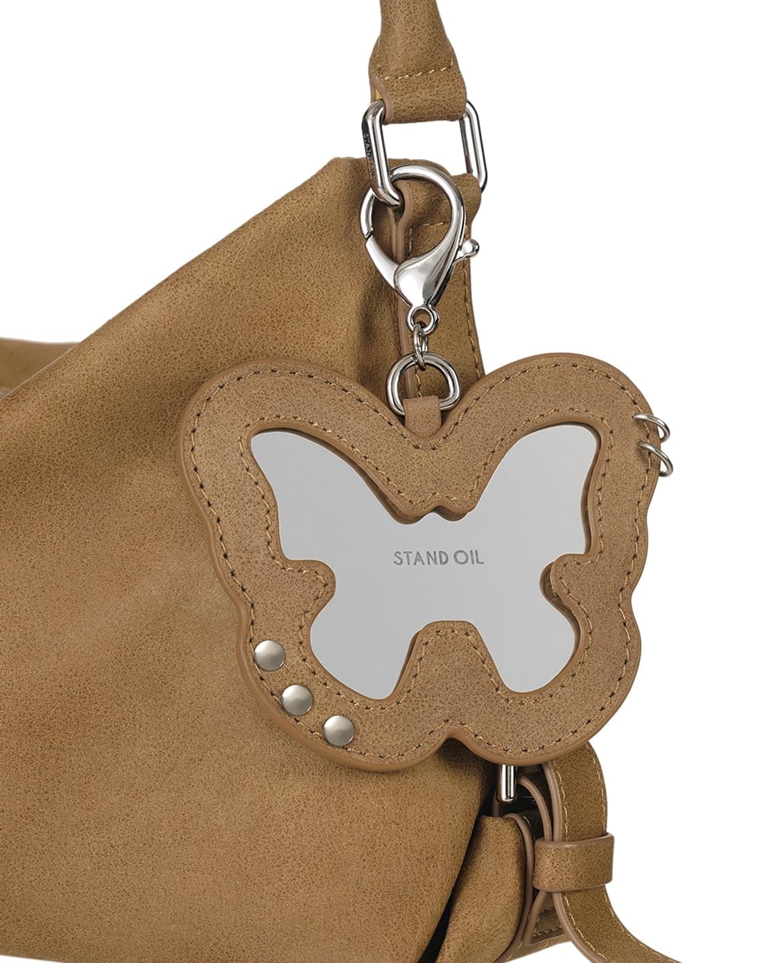 스탠드오일 머쉬백 미니 카멜 + 플리팅 미러 키링 상품이미지4