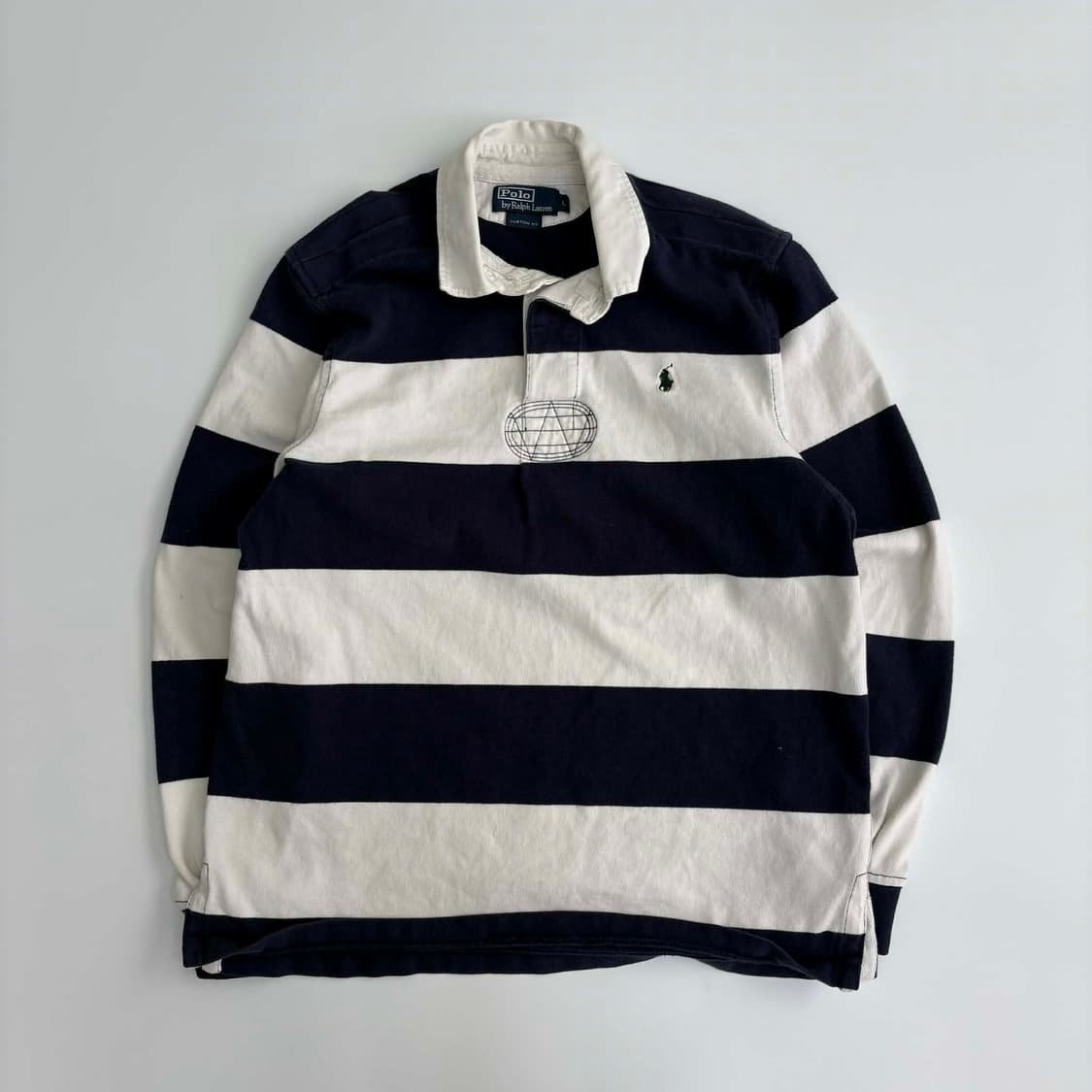 폴로 랄프로렌 스트라이프 시그니처 럭비셔츠(L) 상품이미지3