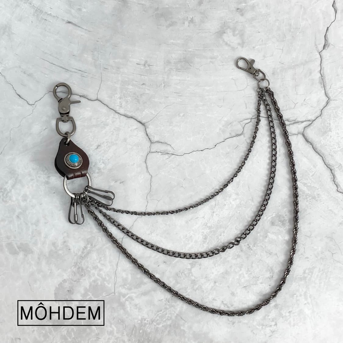 웨스턴 y2k 터키석 바지체인 키링 상품이미지3