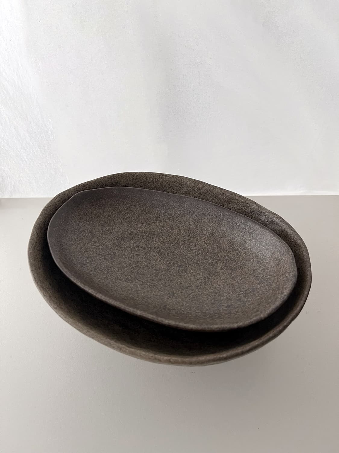 Brown Oval Plate Set 상품이미지4