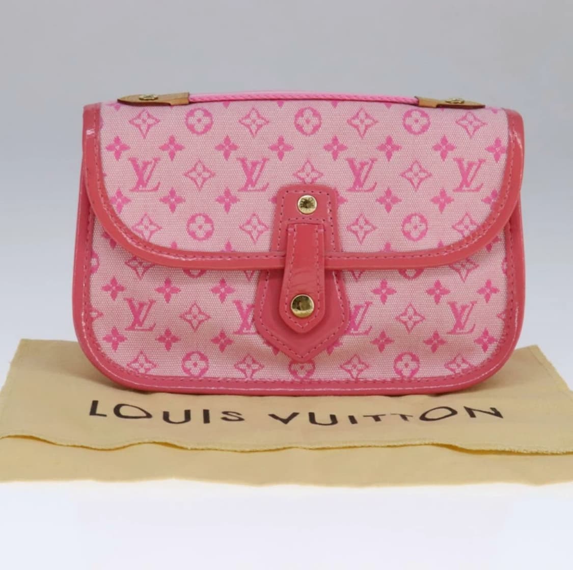 루이비통 모노그램 핑크색 빈티지 핑크 카메라백 미니 데님 백 상품이미지7