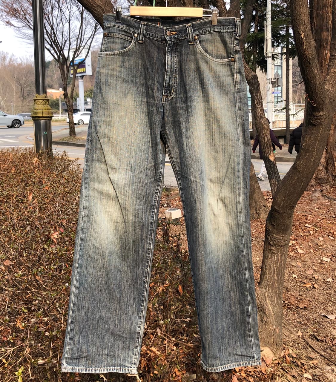 랭글러(Wrangler)  스트라이프  데님팬츠 (L) 상품이미지1