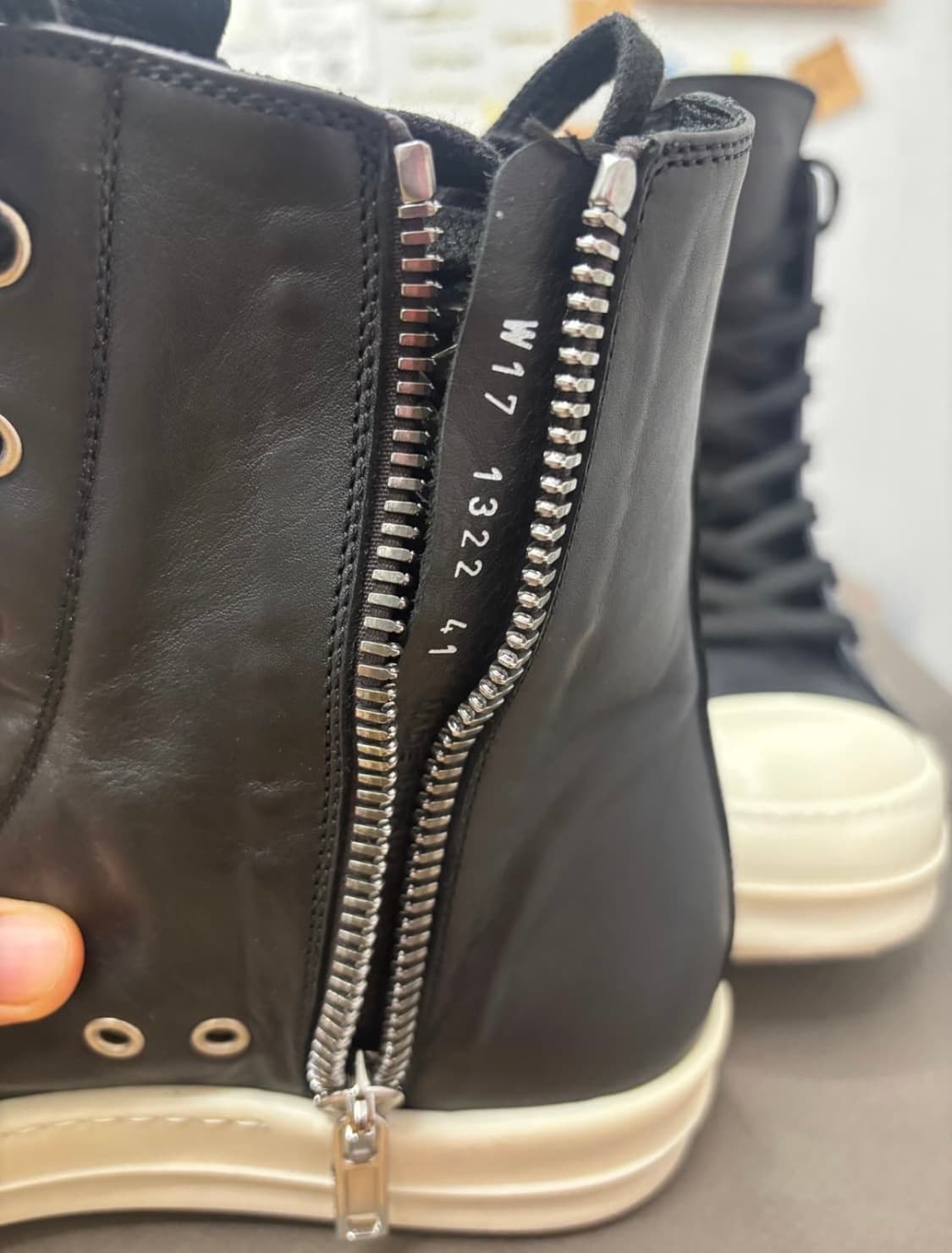 릭오웬스 새상품 가죽 스니커즈(41size)🔥 상품이미지2