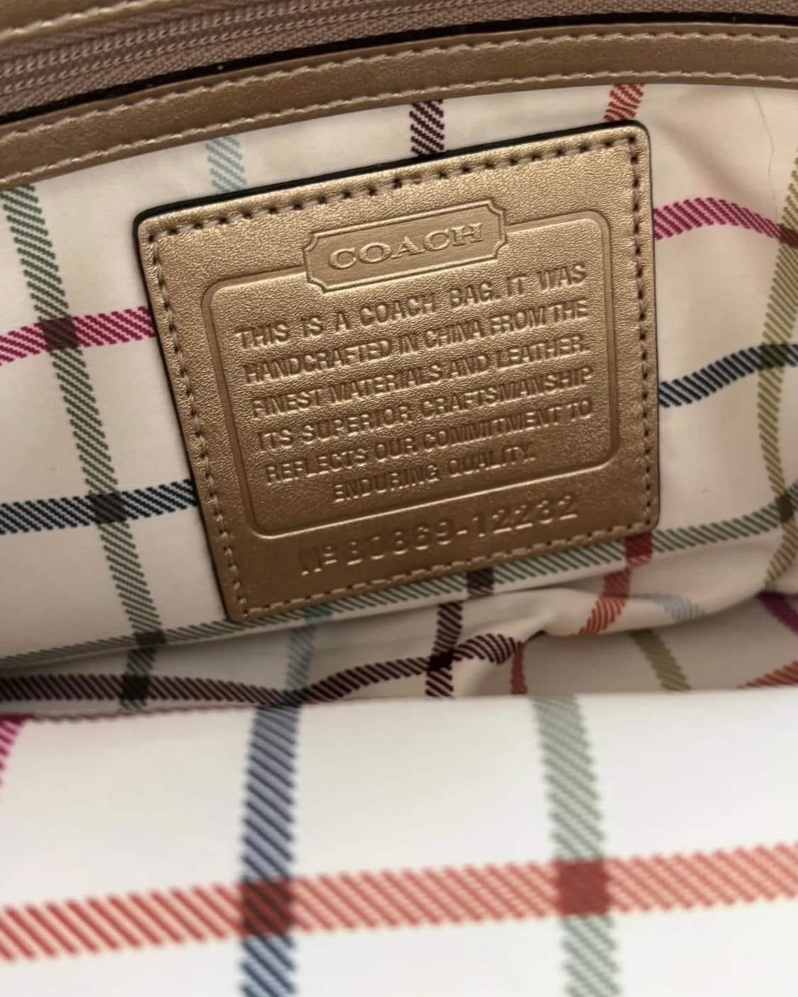 Coach gold brown shoulder bag 상품이미지5