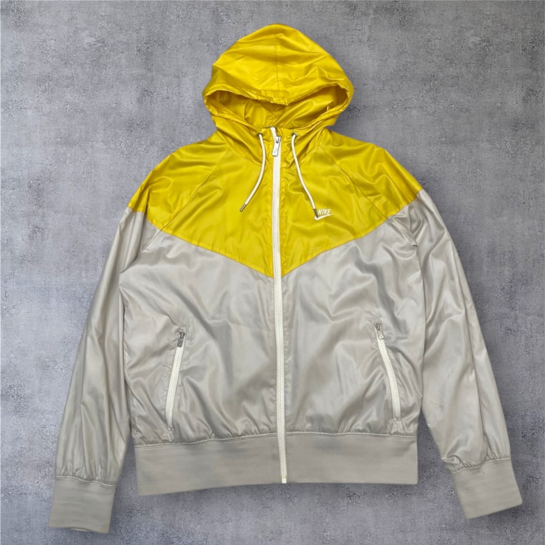 나이키 Nike 옐로우 아이보리 윈드러너 후드 바람막이 L 상품이미지1