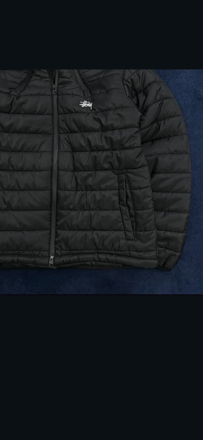 스투시 블랙 경량패딩 상품이미지2