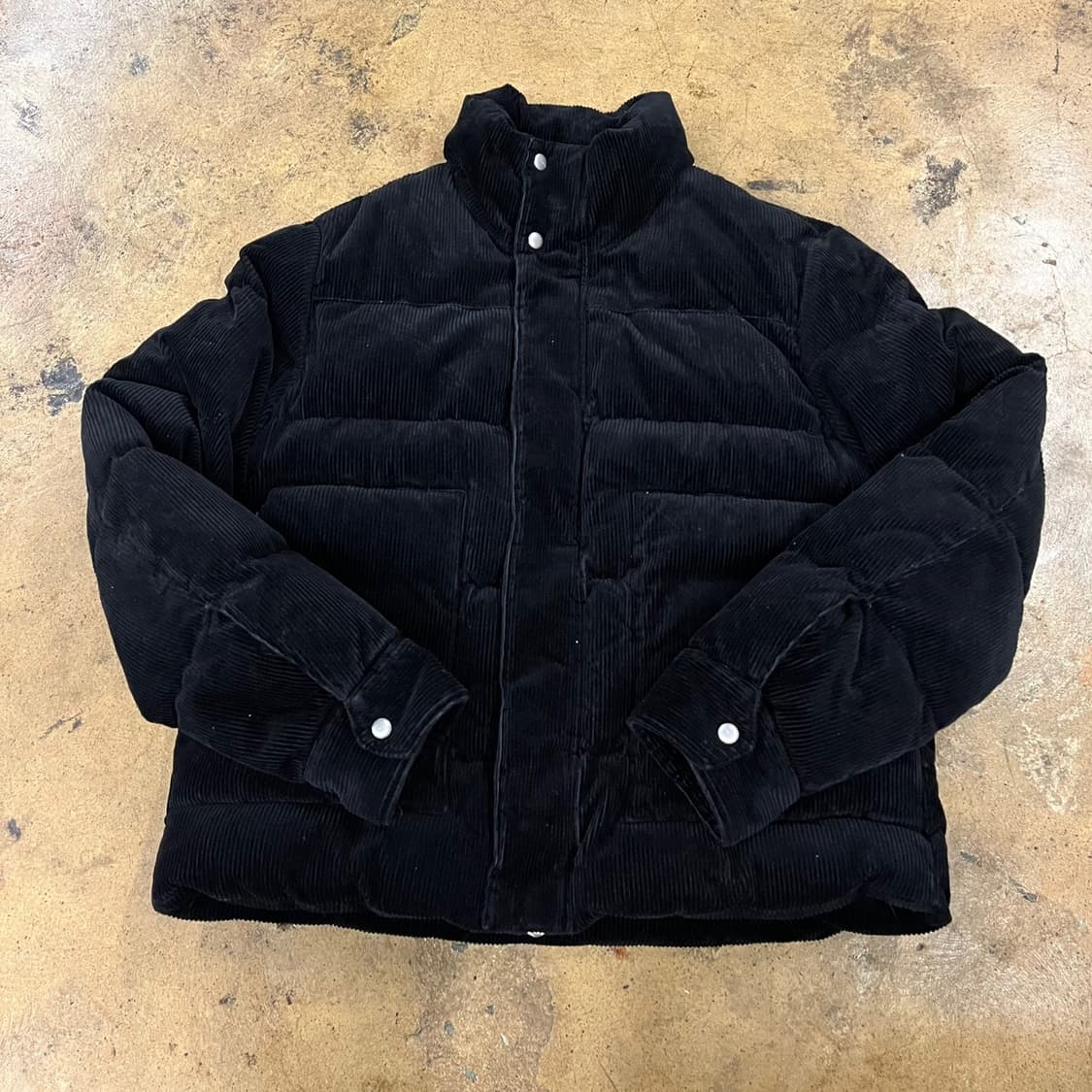 [정품/S] 올세인츠 블랙 코듀로이 패딩 자켓 b15 상품이미지2