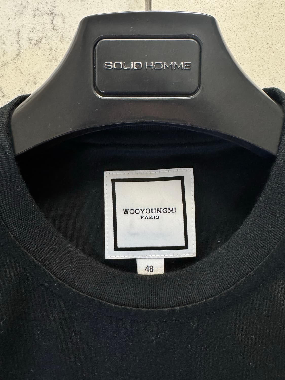 우영미 26ss 블랙 백로고 반팔티 48 상품이미지6