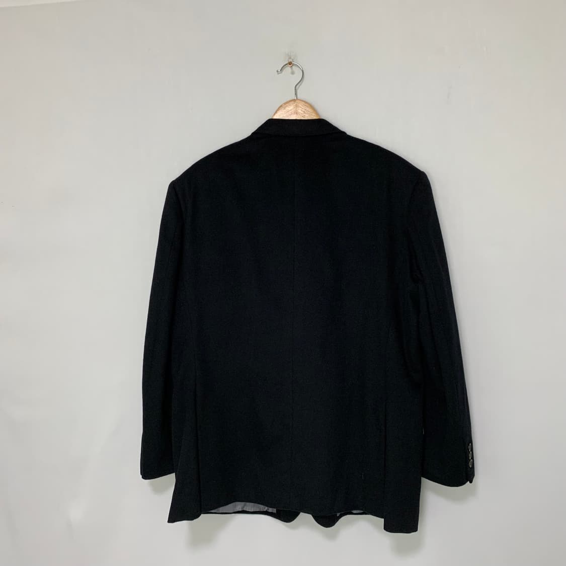 퓨어 캐시미어 100 블랙 남성 자켓 블레이저 빈티지 100 상품이미지7