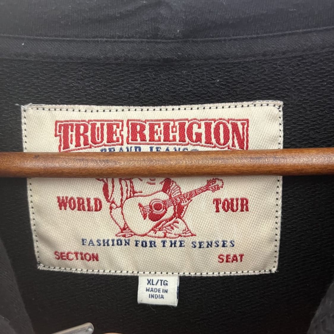 트루릴리전 빈티지 레트로 스트릿 양털로고 후드티 XL C10601 상품이미지5