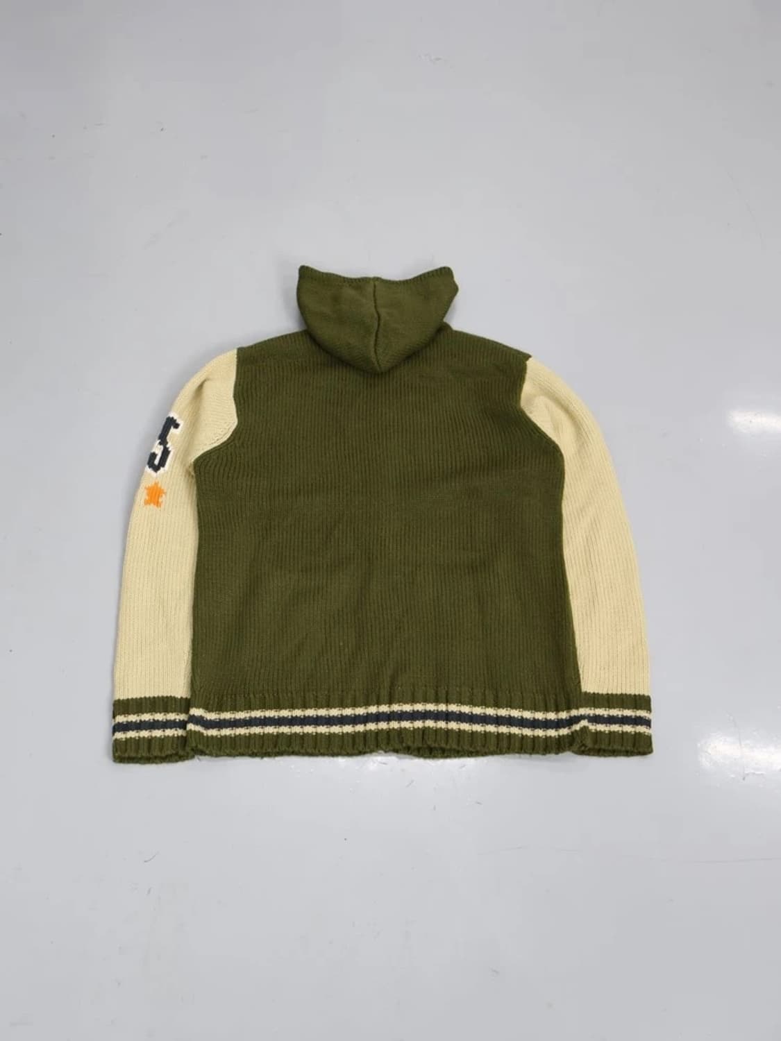 Tidal Wave Knit Hooded Zip-Up Jacket 상품이미지3