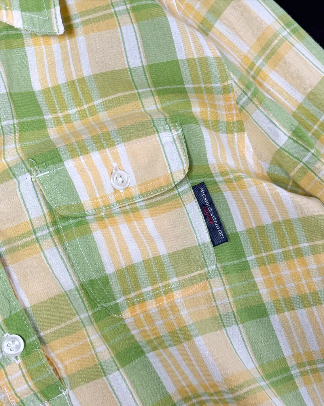 일본빈티지 MICHIKO LONDON 롱셔츠 상품이미지4