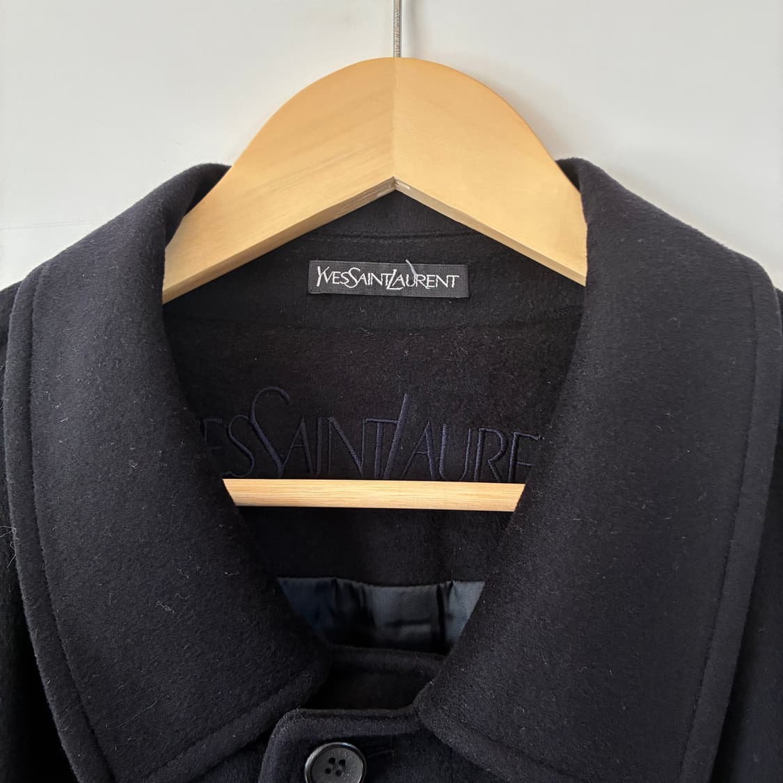 YSL 입생로랑 00s 캐시미어 30% 맥 롱코트 상품이미지4