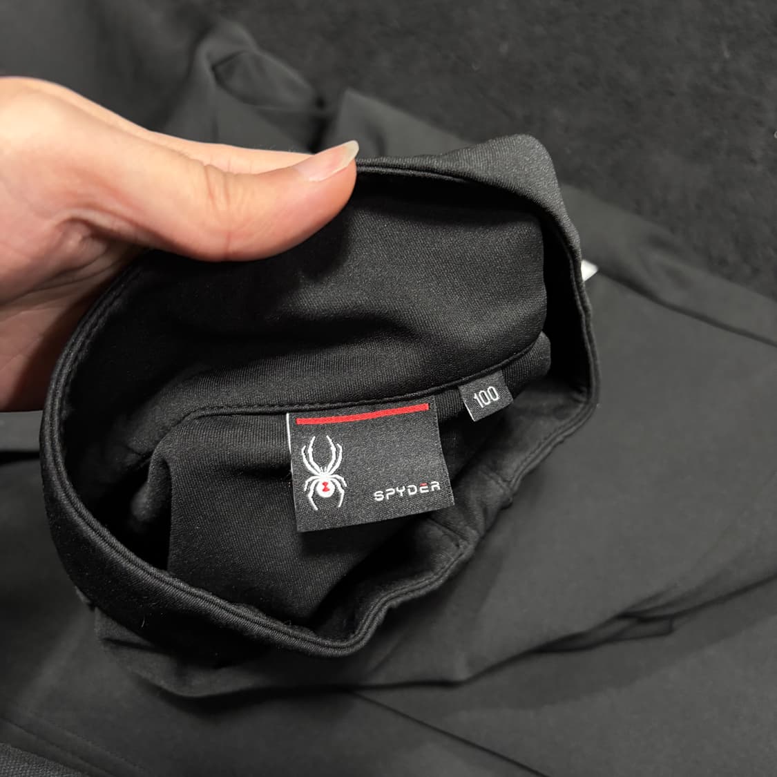 100 스파이더 블랙 트레이닝 기능성 집업 상품이미지4