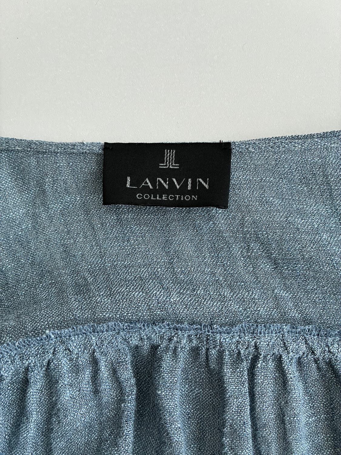 83-94-160) 한섬 랑방컬렉션 린넨 블라우스 블루 상품이미지6